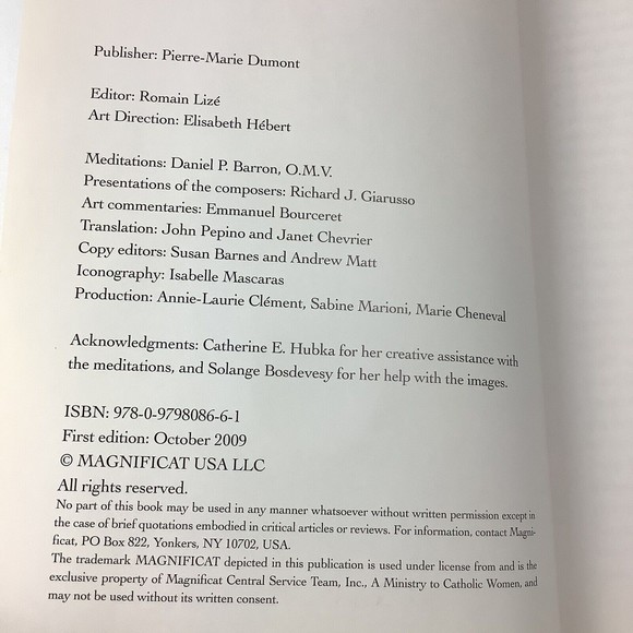 Splendors of the Magnificat An art Book with Audio CD Hardcover The Song of Mary - Picture 6 of 10